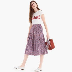 J Crew Liberty Print Betsy Ann Floral Cotton Skirt